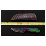 Straight Back Knife With Sheath