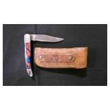 Folding Pocket Knife With Sheath
