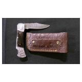 Folding Pocket Knife With Sheath