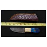 Straight Back Knife With Sheath
