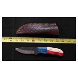 Drop Point Knife With Sheath