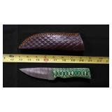 Straight Back Knife With Sheath