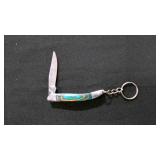 Miniature Folding Pocket Knife With Keychain