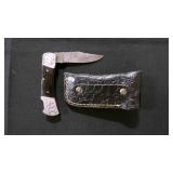 Folding Pocket Knife With Sheath