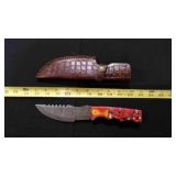 Straight Back Knife With Sheath