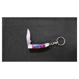 Miniature Folding Pocket Knife With Keychain