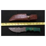 Straight Back Knife With Sheath