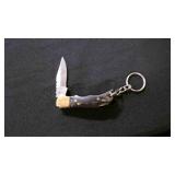 Miniature Folding Pocket Knife With Keychain