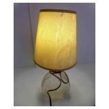 Vintage Clear Glass Table Lamp Corked Bottle Shade
