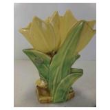 1950s Hand Painted McCoy Pottery Double Tulip