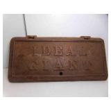 OLD Cast Iron Toolbox Cover Lid for IDEAL GIANT