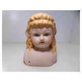 Vintage Bisque Porcelain Doll Head SEE PICS for