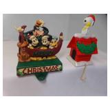 Peanuts & Hallmark Snoopy Stocking Holder & Disney