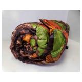 NEW Camouflage Sleeping Bag Compressed in Storage