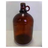 Amber Brown Gallon Jug w/Handle & Lid