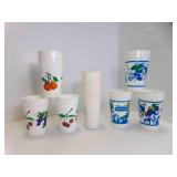 11 Vintage Plastic Drinking Cups