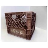 Vintage Plastic Borden Milk Crate Dairy Shipping