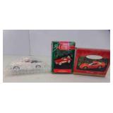 3 Vintage Hallmark Keepsake Ornaments Cars &