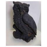 Vintage Ceramic Owl Figurine 12" X 9" X 16" Tall