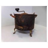 OLD Rustic Footed Metal Popcorn Popper NO CORD