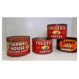 Maxwell House Coffee Can w/LID - 2 Folger