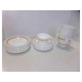 1970s Corelle Livingware by Corning Butterfly Gold