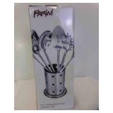 NEW Parini 7 Piece Stainless Steel Utensil Set