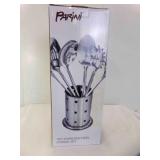 NEW Parini 7 Piece Stainless Steel Utensil Set