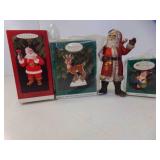 3 Vintage Hallmark Keepsake Ornaments - Santa