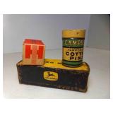 Vintage Small Metal Tin Campbell Hammer Lock