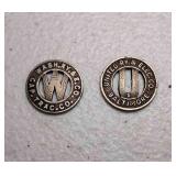 1919 Transit Fare Token Issued by United Railway &