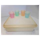 Vintage Tupperware Square Food Storage & 4