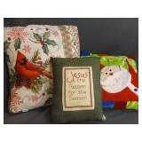 3 Decorative Christmas Pillows - DIRTY