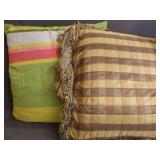 2 Large Accent Pillows - DIRTY