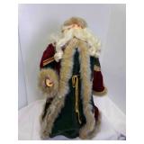 23" Tall Vintage Santa Figurine Cardboard Base