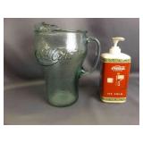 Vintage Heavy Green Pebble-Textured Coca-Cola