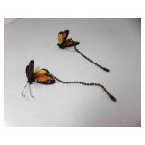 Set of 2 Decorative Monarch Butterfly Ceiling Fan