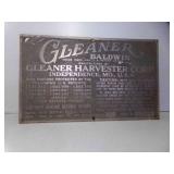 10" X 6" Vintage Aluminum Gleaner Baldwin Machine