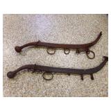 Antique Metal Horse Hames - Rust & Patina -
