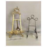 Decorative Vintage Style Brass Easel - Ornate