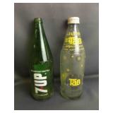 Vintage 32oz Green Glass 7-UP Bottle- Bicentennial