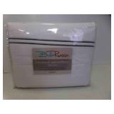 BRAND NEW Bella Russo White Microfiber Queen Sheet