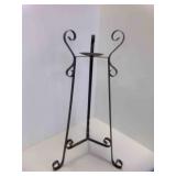 29.5"  Black Wrought Iron Plant Stand or Candle