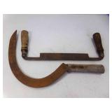 Vintage Hand Sickle Reaping Hook & Vintage Draw