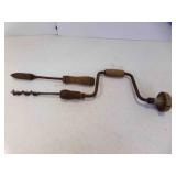Vintage Hand Drill - Antique Soldering Iron - Rust