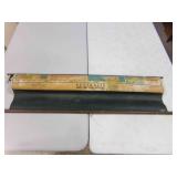 43" W Vintage Spring Roller Pull Down School Map