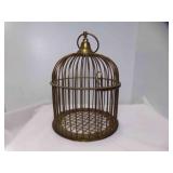 Decorative Brass Birdcage w/Door & Hanger Ring