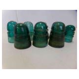 8 Glass Insulators