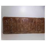 1939 North Dakota Truck License Plate 18-046 Rust