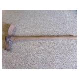 Vintage 36" Pick Mattock Hand Tool Wooden Handle